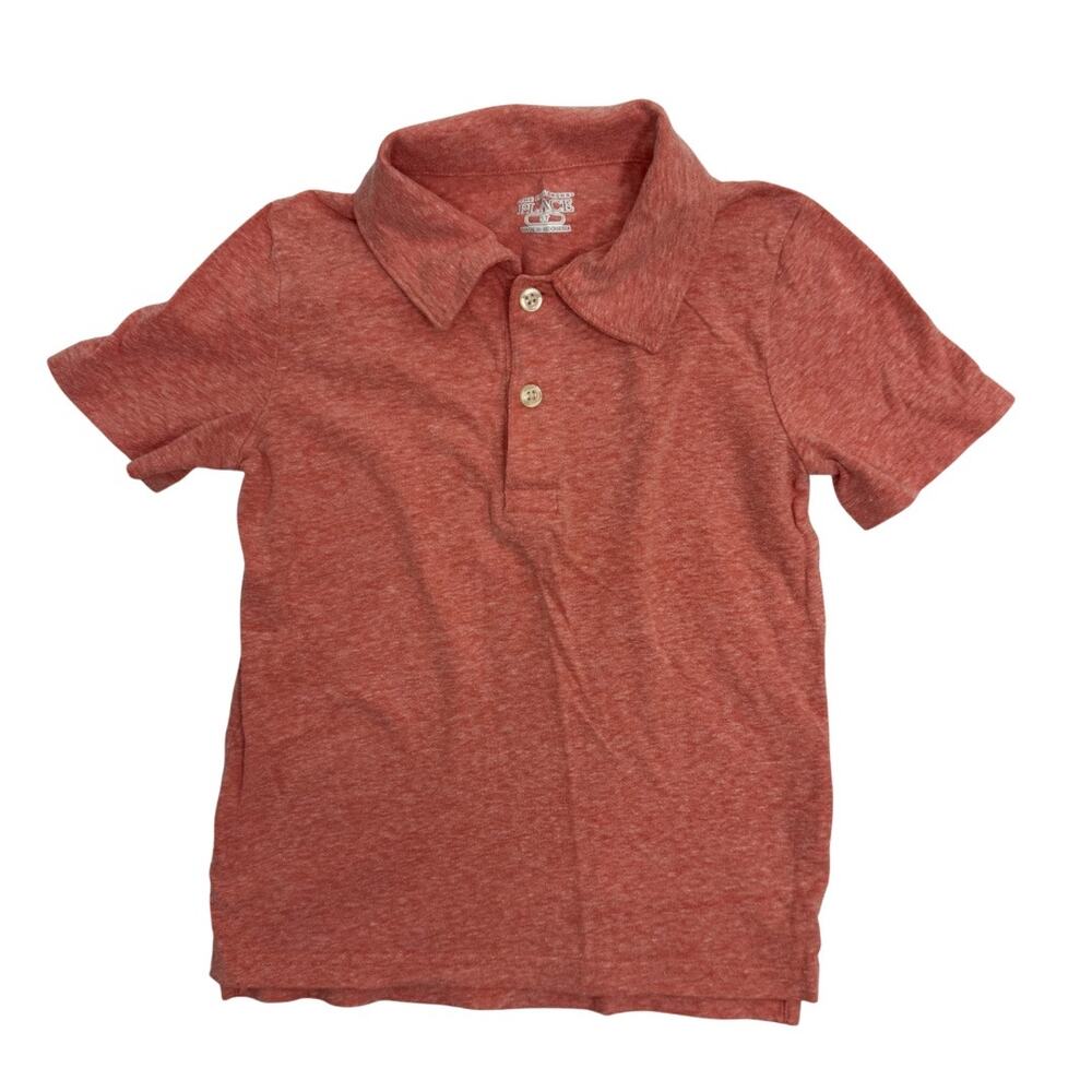 The Children’s Place Red Heathered Short Sleeve Polo Shirt Size 5T